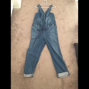 Anthropologie Holding Horses Denim Jumpsuit 10